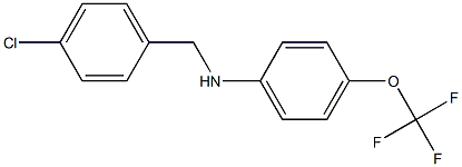 N-[(4-chlorophenyl)methyl]-4-(trifluoromethoxy)aniline 结构式