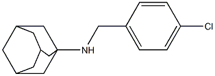 N-[(4-chlorophenyl)methyl]adamantan-1-amine 结构式