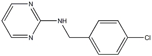 N-[(4-chlorophenyl)methyl]pyrimidin-2-amine 结构式