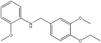 N-[(4-ethoxy-3-methoxyphenyl)methyl]-2-methoxyaniline 结构式