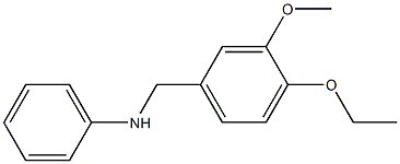 N-[(4-ethoxy-3-methoxyphenyl)methyl]aniline 结构式