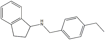 N-[(4-ethylphenyl)methyl]-2,3-dihydro-1H-inden-1-amine 结构式