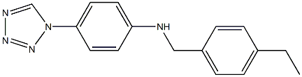 N-[(4-ethylphenyl)methyl]-4-(1H-1,2,3,4-tetrazol-1-yl)aniline 结构式