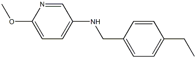 N-[(4-ethylphenyl)methyl]-6-methoxypyridin-3-amine 结构式