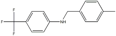 N-[(4-methylphenyl)methyl]-4-(trifluoromethyl)aniline 结构式