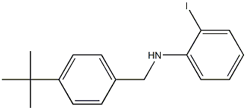 N-[(4-tert-butylphenyl)methyl]-2-iodoaniline 结构式