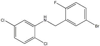 N-[(5-bromo-2-fluorophenyl)methyl]-2,5-dichloroaniline 结构式