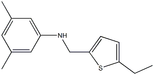 N-[(5-ethylthiophen-2-yl)methyl]-3,5-dimethylaniline 结构式