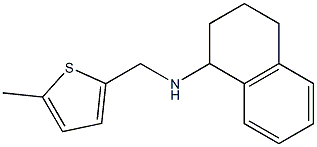 N-[(5-methylthiophen-2-yl)methyl]-1,2,3,4-tetrahydronaphthalen-1-amine 结构式