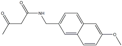 N-[(6-methoxynaphthalen-2-yl)methyl]-3-oxobutanamide 结构式