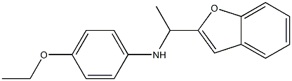 N-[1-(1-benzofuran-2-yl)ethyl]-4-ethoxyaniline 结构式