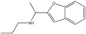 N-[1-(1-benzofuran-2-yl)ethyl]-N-propylamine 结构式