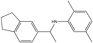 N-[1-(2,3-dihydro-1H-inden-5-yl)ethyl]-2,5-dimethylaniline 结构式