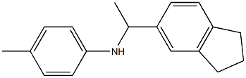 N-[1-(2,3-dihydro-1H-inden-5-yl)ethyl]-4-methylaniline 结构式