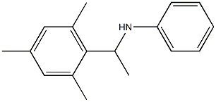 N-[1-(2,4,6-trimethylphenyl)ethyl]aniline 结构式