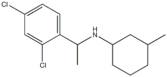 N-[1-(2,4-dichlorophenyl)ethyl]-3-methylcyclohexan-1-amine 结构式