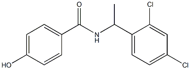 N-[1-(2,4-dichlorophenyl)ethyl]-4-hydroxybenzamide 结构式