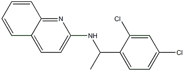 N-[1-(2,4-dichlorophenyl)ethyl]quinolin-2-amine 结构式