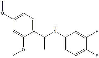 N-[1-(2,4-dimethoxyphenyl)ethyl]-3,4-difluoroaniline 结构式