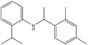 N-[1-(2,4-dimethylphenyl)ethyl]-2-(propan-2-yl)aniline 结构式