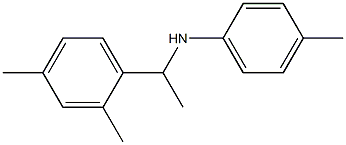 N-[1-(2,4-dimethylphenyl)ethyl]-4-methylaniline 结构式