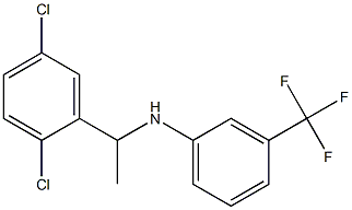 N-[1-(2,5-dichlorophenyl)ethyl]-3-(trifluoromethyl)aniline 结构式