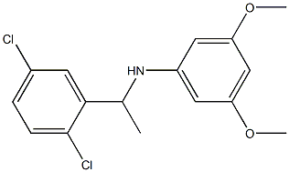 N-[1-(2,5-dichlorophenyl)ethyl]-3,5-dimethoxyaniline 结构式