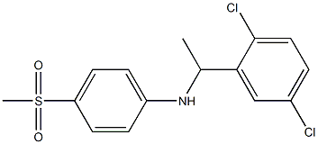 N-[1-(2,5-dichlorophenyl)ethyl]-4-methanesulfonylaniline 结构式