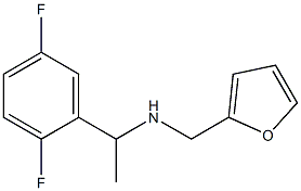 N-[1-(2,5-difluorophenyl)ethyl]-N-(2-furylmethyl)amine 结构式