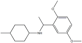 N-[1-(2,5-dimethoxyphenyl)ethyl]-4-methylcyclohexan-1-amine 结构式