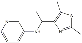 N-[1-(2,5-dimethyl-1,3-thiazol-4-yl)ethyl]pyridin-3-amine 结构式