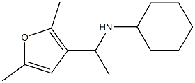 N-[1-(2,5-dimethylfuran-3-yl)ethyl]cyclohexanamine 结构式