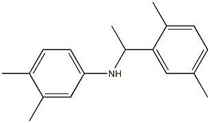 N-[1-(2,5-dimethylphenyl)ethyl]-3,4-dimethylaniline 结构式