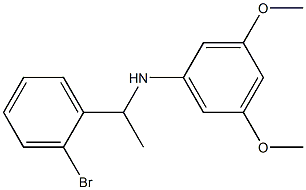 N-[1-(2-bromophenyl)ethyl]-3,5-dimethoxyaniline 结构式