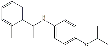 N-[1-(2-methylphenyl)ethyl]-4-(propan-2-yloxy)aniline 结构式