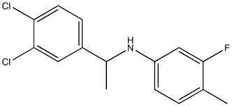 N-[1-(3,4-dichlorophenyl)ethyl]-3-fluoro-4-methylaniline 结构式