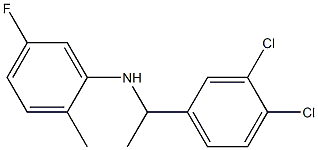 N-[1-(3,4-dichlorophenyl)ethyl]-5-fluoro-2-methylaniline 结构式