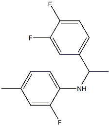 N-[1-(3,4-difluorophenyl)ethyl]-2-fluoro-4-methylaniline 结构式