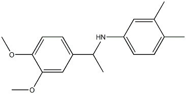 N-[1-(3,4-dimethoxyphenyl)ethyl]-3,4-dimethylaniline 结构式