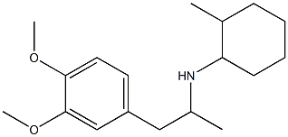 N-[1-(3,4-dimethoxyphenyl)propan-2-yl]-2-methylcyclohexan-1-amine 结构式