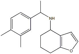 N-[1-(3,4-dimethylphenyl)ethyl]-4,5,6,7-tetrahydro-1-benzofuran-4-amine 结构式