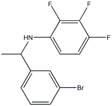 N-[1-(3-bromophenyl)ethyl]-2,3,4-trifluoroaniline 结构式