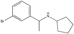 N-[1-(3-bromophenyl)ethyl]cyclopentanamine 结构式