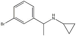N-[1-(3-bromophenyl)ethyl]-N-cyclopropylamine 结构式