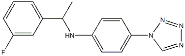 N-[1-(3-fluorophenyl)ethyl]-4-(1H-1,2,3,4-tetrazol-1-yl)aniline 结构式