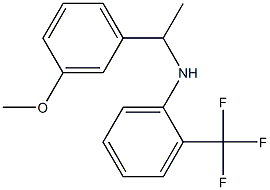 N-[1-(3-methoxyphenyl)ethyl]-2-(trifluoromethyl)aniline 结构式