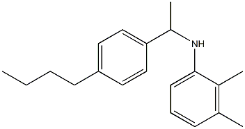 N-[1-(4-butylphenyl)ethyl]-2,3-dimethylaniline 结构式