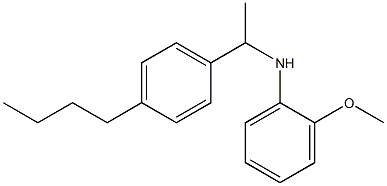 N-[1-(4-butylphenyl)ethyl]-2-methoxyaniline 结构式