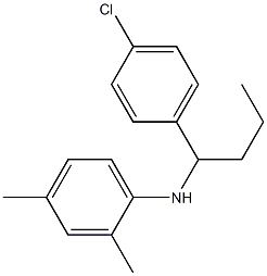 N-[1-(4-chlorophenyl)butyl]-2,4-dimethylaniline 结构式