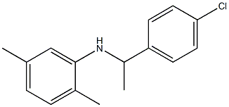 N-[1-(4-chlorophenyl)ethyl]-2,5-dimethylaniline 结构式